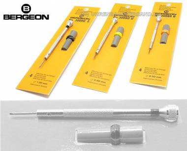 Set of 3 screwdrivers non-magnetic incl. replacement blades from BERGEON - Bild vergr��ern 