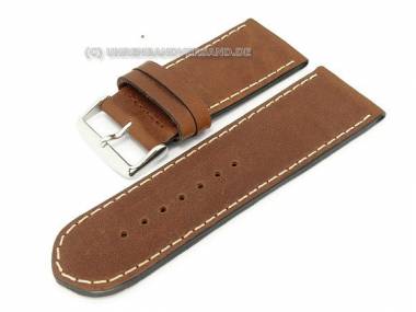 Watch strap -Chrono XL- 26mm brown calf�s leather smooth by Birkenstock (width of buckle 22 mm) - Bild vergr��ern 