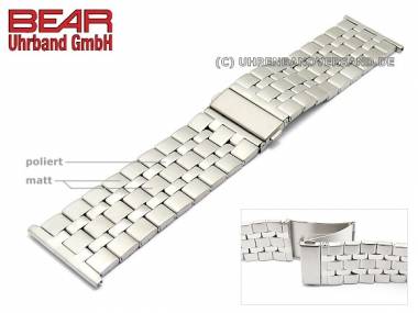 Stainless steel band 30mm partly polished elegant design from BEAR - Bild vergr��ern 