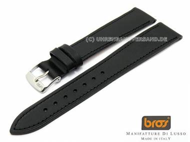 Watch strap Bros -Toscano- XL 16mm black - Bild vergr��ern 