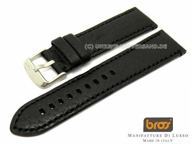 Watch strap Bros -Toro Tranciato- 24mm black - Bild vergr��ern 