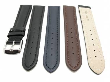 TOP: Watch band CLASSIC ROBUST 18 - 24mm black, brown or blue smooth surface - Bild vergr��ern 