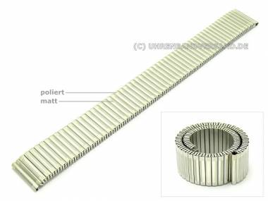 Watch band stainless steel XL18mm expansion band partly polished - Bild vergr��ern 