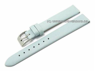 Watch strap 12mm light blue satin by Condor (width of buckle 10 mm) - Bild vergr��ern 