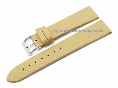 Watch strap 18mm light brown satin by Condor (width of buckle 16 mm) - Bild vergr��ern 