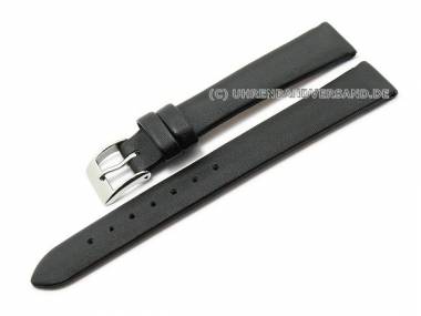 Watch strap 14mm black satin by Condor (width of buckle 12 mm) - Bild vergr��ern 