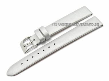 Watch strap 12mm silver coloured satin by Condor (width of buckle 10 mm) - Bild vergr��ern 