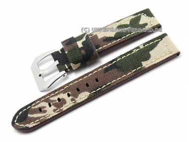 Watch strap 18mm camouflage look textile uppers (width of buckle 18 mm) - Bild vergr��ern 