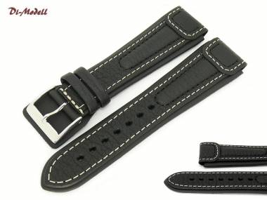 Watch band 24mm black by Di-Modell -Chronissimo waterproof- - Bild vergr��ern 