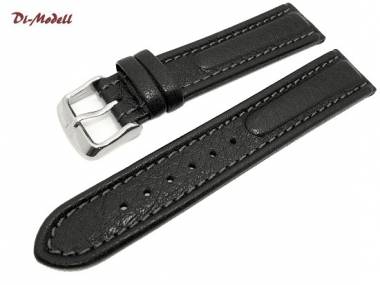Watch band 18mm black by Di-Modell -Polo Sherpa- waterproof (width of buckle 16 mm) - Bild vergr��ern 