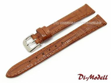 Watch band 10mm light brown Di-Modell -Topas- teju lizard grain (width of buckle 9 mm) - Bild vergr��ern 