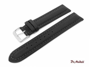 Watch band 20mm Di-Modell black -Traveller- waterproof - Bild vergr��ern 