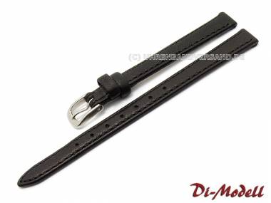 Watch strap 13mm black Di-Modell -Softina- calfs leather (width of buckle 12 mm) - Bild vergr��ern 