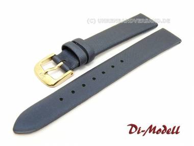 Watch band 12mm dark blue Di-Modell -Media- Textile-Look smooth surface without stitching - Bild vergr��ern 