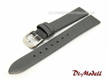 Watch band 12mm grey Di-Modell -Media- Textile-Look smooth surface without stitching - Bild vergr��ern 
