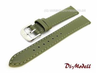 Watch band XS 14mm olive Di-Modell -Lifestyle- smooth surface stitched (width of buckle 12 mm) - Bild vergr��ern 