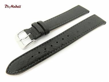 Watch band 20mm black Di-Modell genuine ostrich without/few quills -Savanna- - Bild vergr��ern 