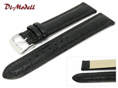 Watch band 18mm black Di-Modell -Luxor- (width of buckle 16 mm) - Bild vergr��ern 