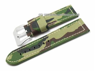 Watch strap 28mm camouflage look textile uppers (width of buckle 24 mm) - Bild vergr��ern 