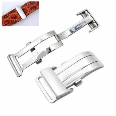 Clasp (RiKFS-201) 18mm stainless steel polished suitable for BREITLING - Bild vergr��ern 