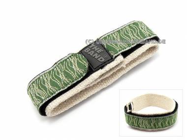 Velcro watch band 20mm -Green Bamboo HEMP- green and grey - Bild vergr��ern 