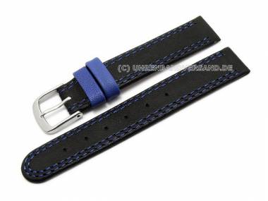 Watch band for children 14mm black double seam (width of buckle 14 mm) - Bild vergr��ern 