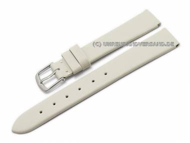 Watch band leather 10mm cream smooth surface without stitching (width of buckle 08 mm) - Bild vergr��ern 