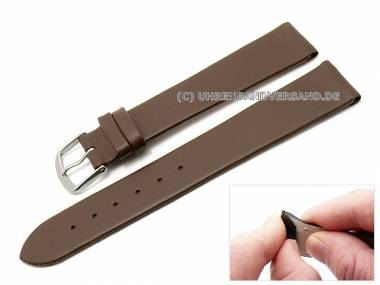 Watch band XL 16mm dark brown for fixed bars (width of buckle 16 mm) - Bild vergr��ern 
