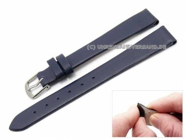 Watch band XL 10mm dark blue for fixed bars (width of buckle 08 mm) - Bild vergr��ern 