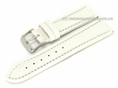 Watch band 24mm white waterproof (width of buckle 22 mm) - Bild vergr��ern 