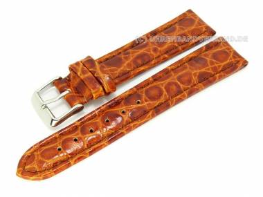 Watch band 22mm auburn African-Croco (width of buckle 20 mm) - Bild vergr��ern 