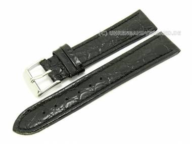 Watch band 24mm black African-Croco (width of buckle 22 mm) - Bild vergr��ern 