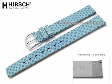 Watch band -Aqualino- 14mm light blue water snake easy change from HIRSCH (width of buckle 14 mm) - Bild vergr��ern 