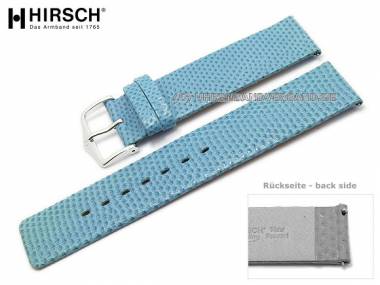 Watch band -Aqualino- 16mm light blue water snake easy change from HIRSCH (width of buckle 16 mm) - Bild vergr��ern 
