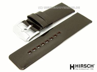 Watch band -Fashion- 22mm graphite smooth surface without stitching by HIRSCH - Bild vergr��ern 