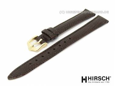 Watch band -Rainbow- 09mm dark brown lizard grain by HIRSCH (width of buckle 08 mm) - Bild vergr��ern 