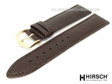Watch band -Rainbow- XL 19mm dark brown lizard grain by HIRSCH (width of buckle 18 mm) - Bild vergr��ern 