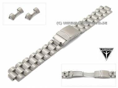 Replacement watch strap JUNKERS 20mm stainless steel solid curved ends for 6240, 6246, 6260, 6286 - Bild vergr��ern 