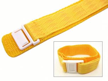 Sportsband 20mm yellow -Space- velcro CASIO Baby-G etc. - Bild vergr��ern 