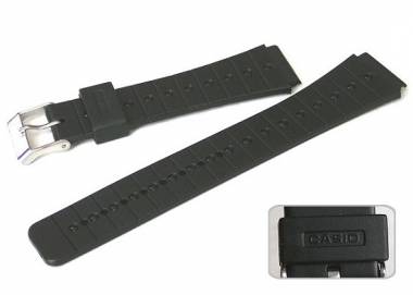 Watch band 18mm black for CASIO etc. PVC - Bild vergr��ern 