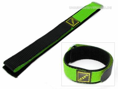 Watch band 22mm green velcro - Bild vergr��ern 