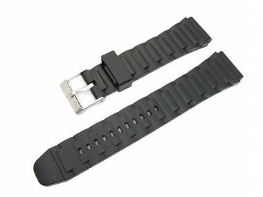 Sportsband 20mm black PVC with structure - Bild vergr��ern 