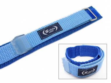 Watch band -Slide- for Swatch 17mm light blue velcro - Bild vergr��ern 
