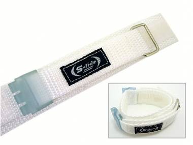 Watch band -Slide- for Swatch 19-20mm white velcro - Bild vergr��ern 