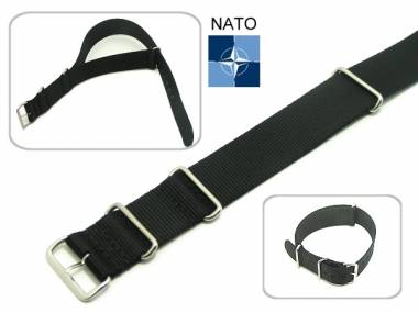 Watch band 22mm black NATO-style - Bild vergr��ern 