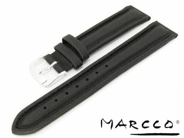 Watchband 18mm black waterproof padded by Marcco - Bild vergr��ern 