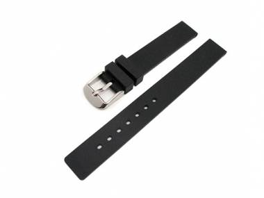 TOP: Sports band 16mm black silicone smooth surface (width of buckle 16 mm) - Bild vergr��ern 