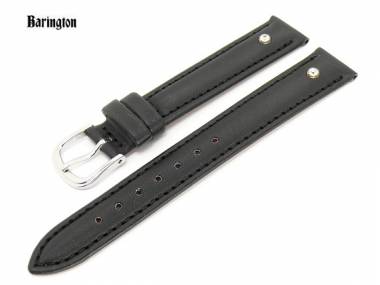 Watch band 18mm black Barington -Crystal- with Swarovski-crystals - Bild vergr��ern 