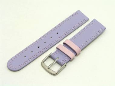 Watch band for children 16mm violet double seam (width of buckle 16 mm) - Bild vergr��ern 