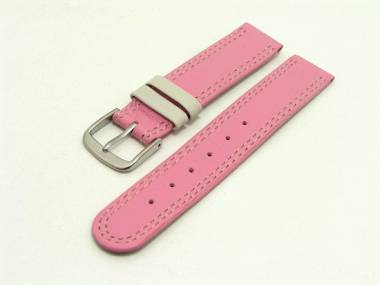Watch band for children 16mm pink double seam (width of buckle 16 mm) - Bild vergr��ern 
